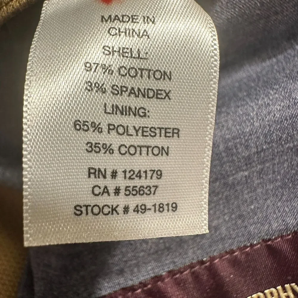 JOHNSTON MURPHY Washed Cotton Blazer Mens Sport Coat 2 Button Jacket XL Brown